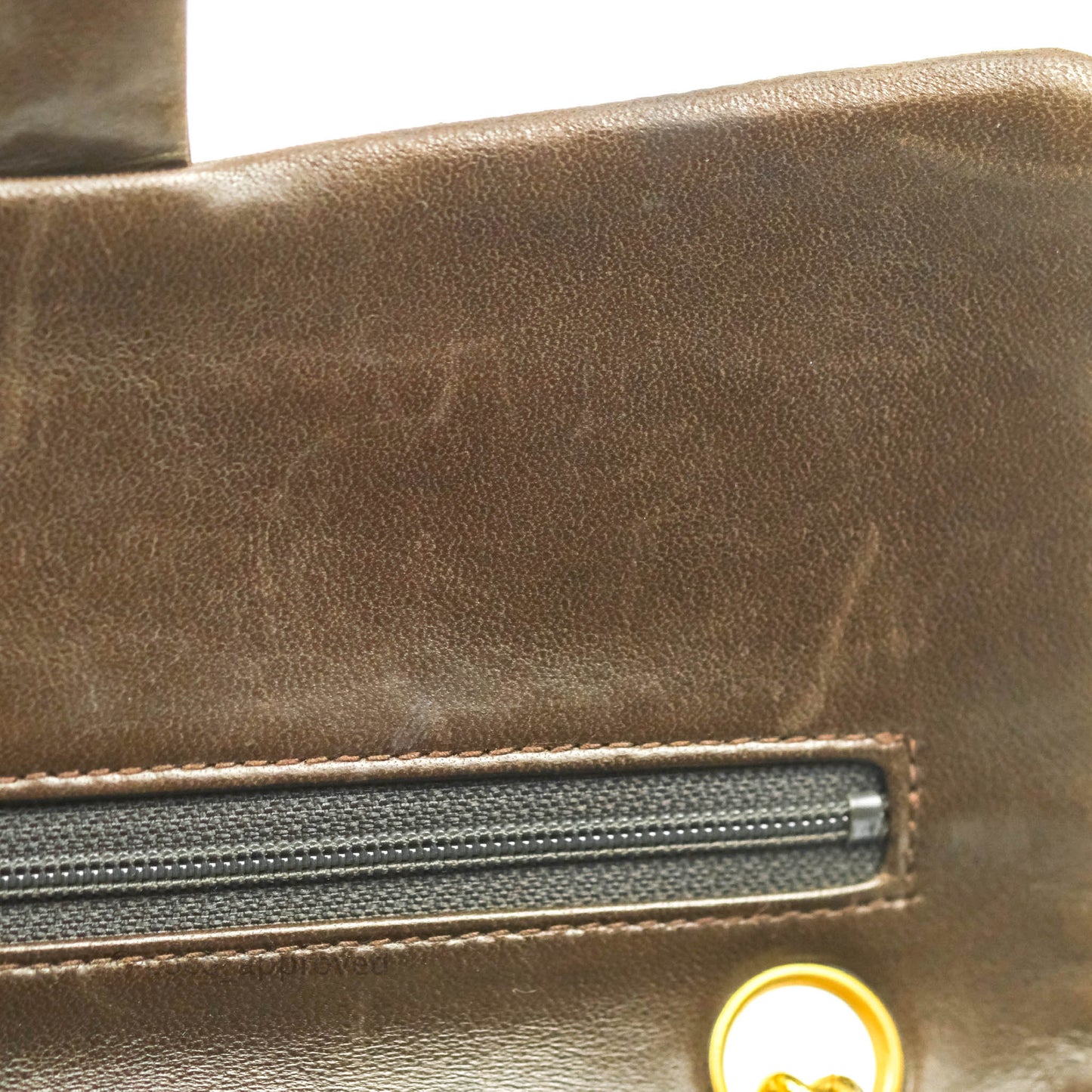 Chanel Classic Vintage Small Flap Brown Lambskin 24K Gold Hardware