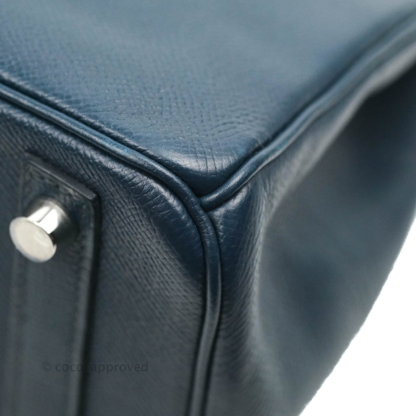 Hermès Birkin 30 Navy Epsom Silver Hardware