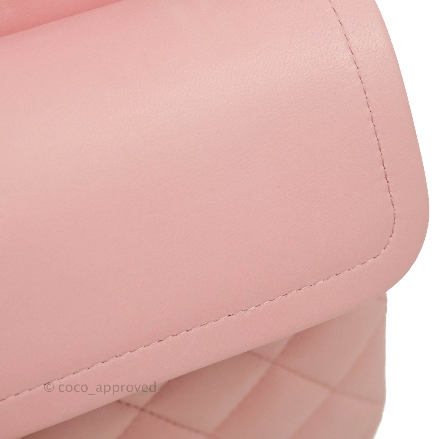 Chanel Classic M/L Medium Flap Quilted Pink Lambskin Gold Hardware