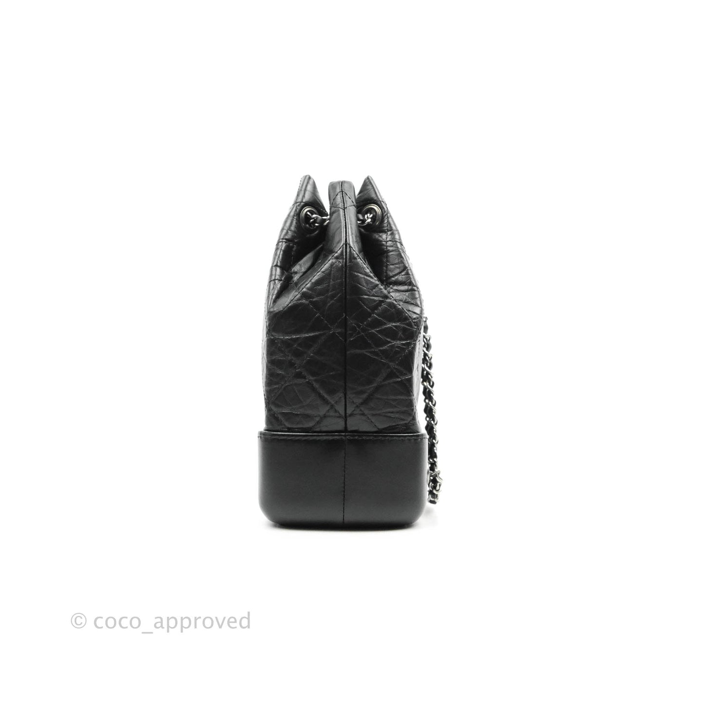 Chanel Small Gabrielle Backpack Black Aged Calfskin