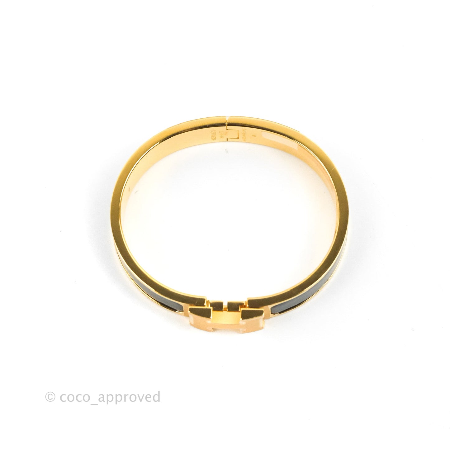 Hermès Clic H Bracelet Black Gold PM