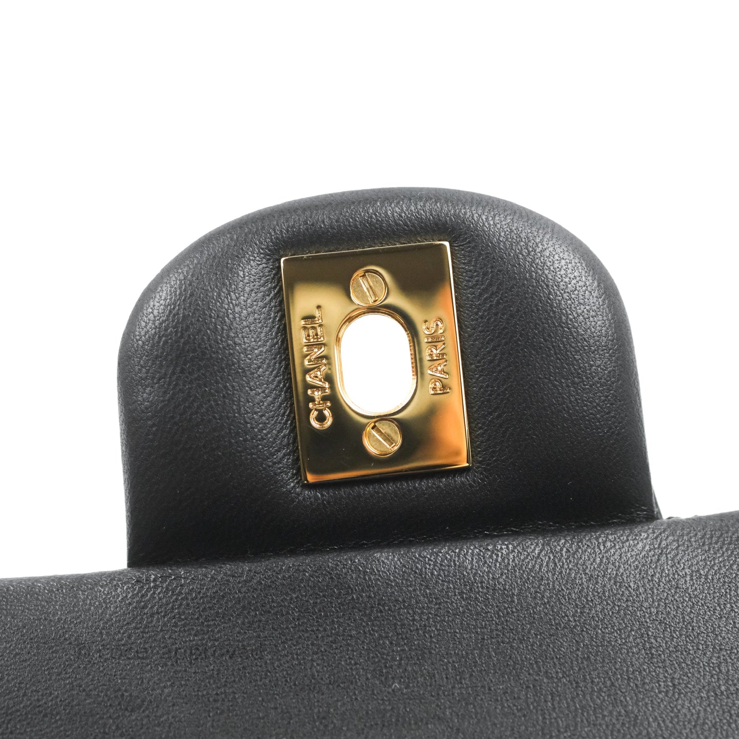 Chanel Small Classic Quilted Flap Black Lambskin Gold Hardware