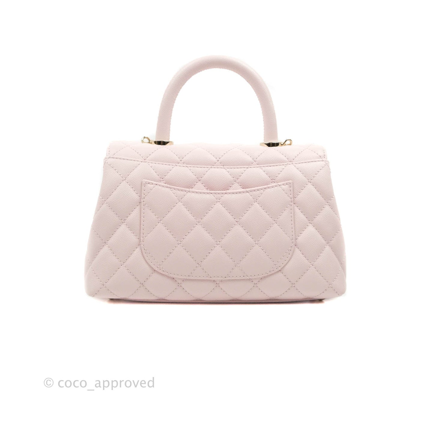 Chanel Small Coco Handle Light Pink Caviar Gold Hardware