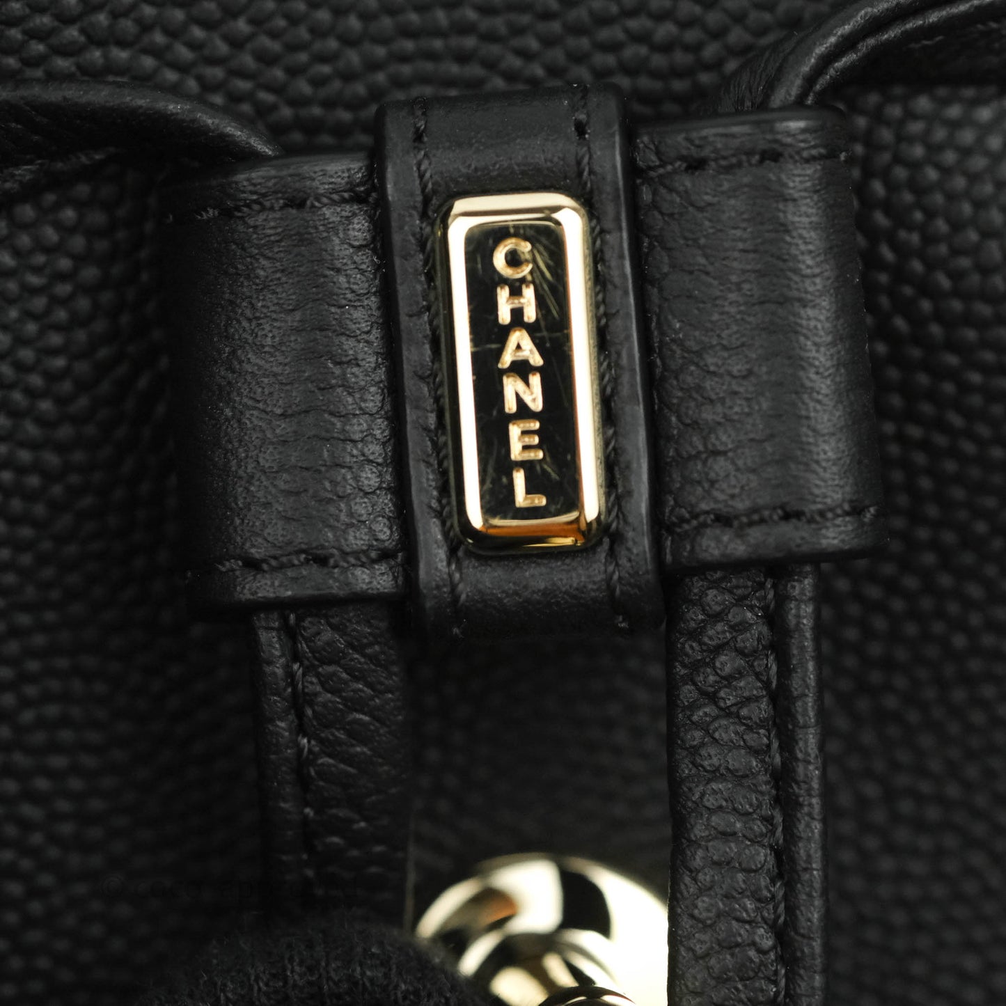 Chanel Quilted Business Affinity Backpack Black Caviar Gold Hardware