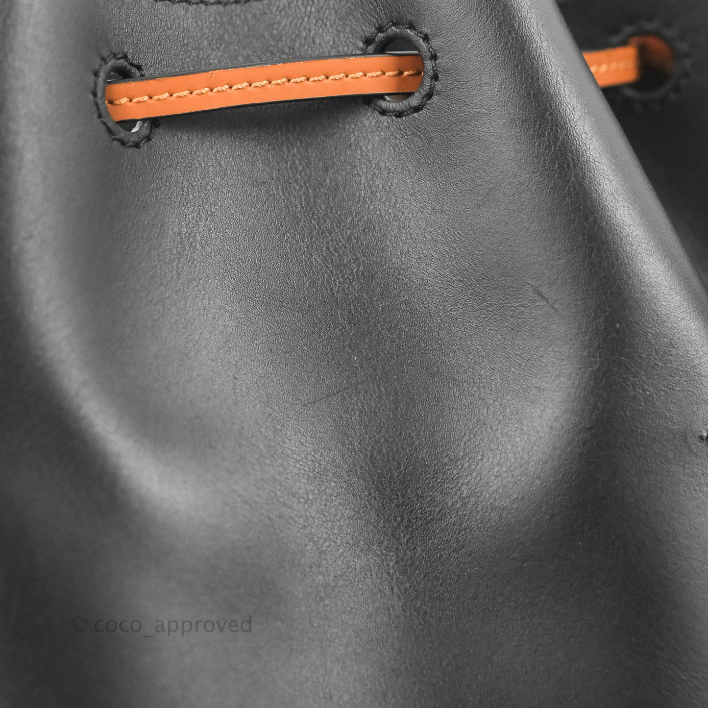 Loewe Small Balloon Bucket Bag Black Tan Calfskin