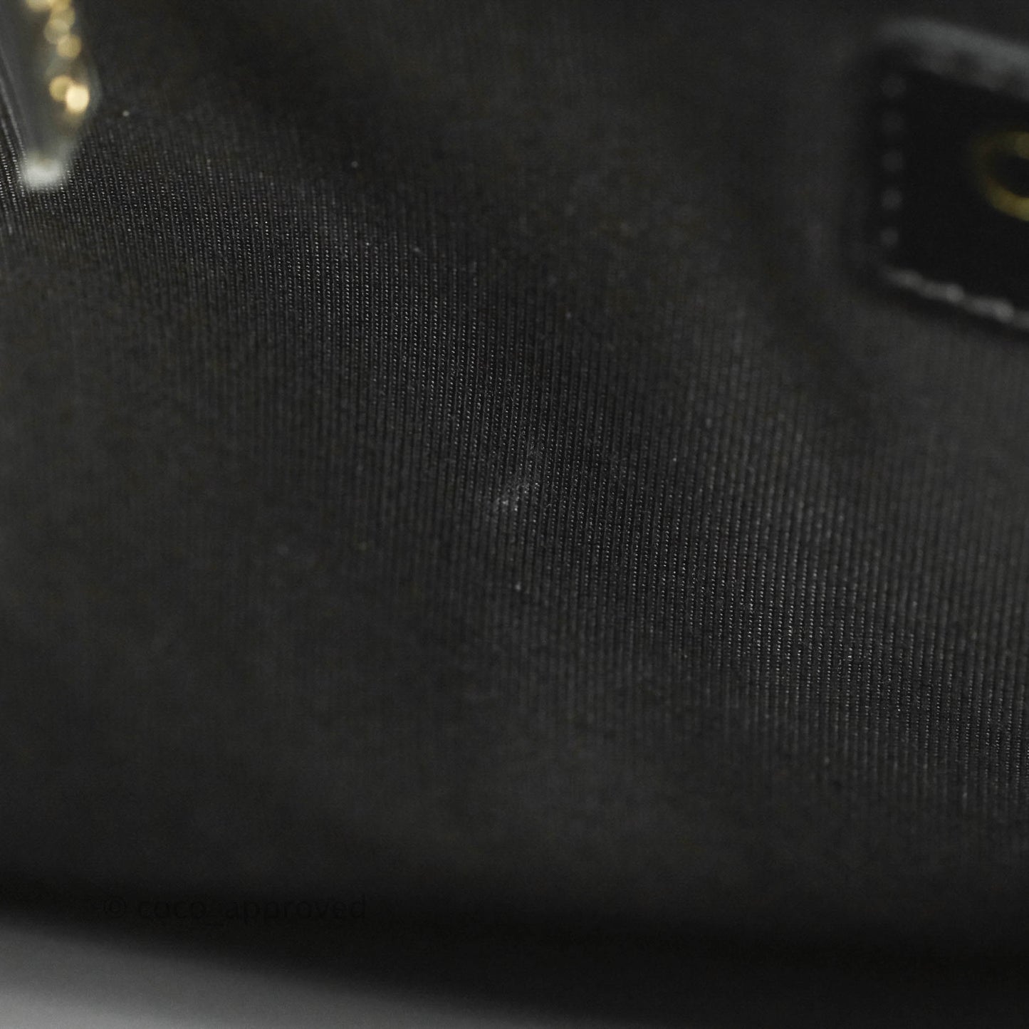 Chanel Small Chevron Tote Bag Black Calfskin Gold Hardware