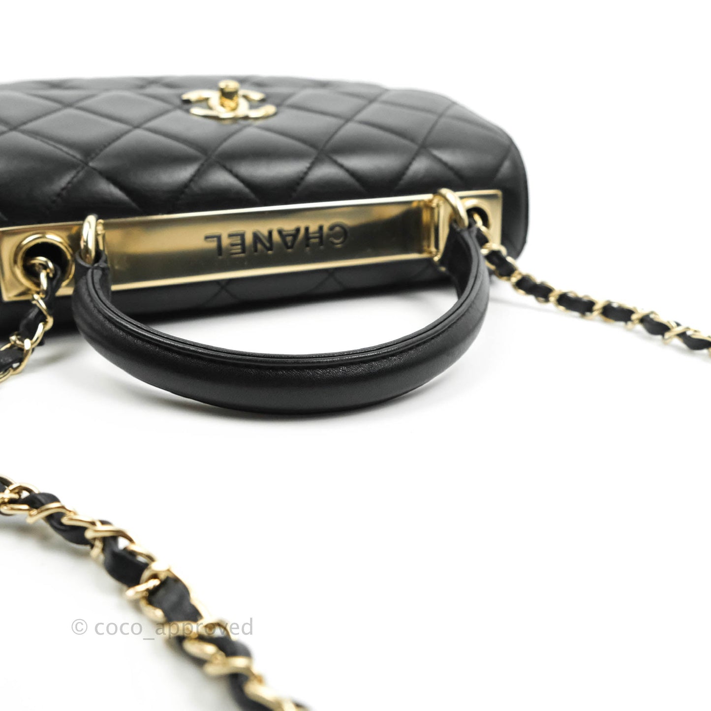 Chanel Trendy CC Small Black Lambskin Gold Hardware
