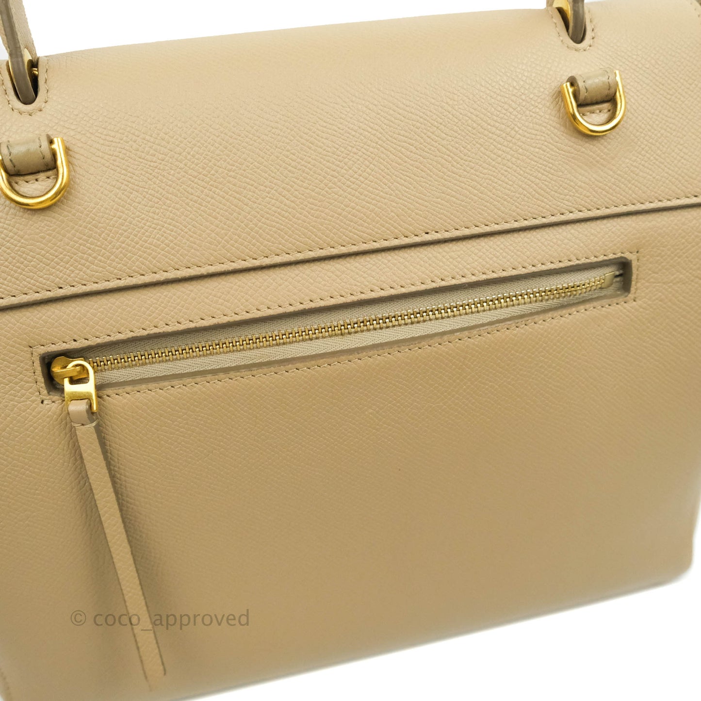 Celine Mini Belt Bag Dune Grained Calfskin Gold Hardware
