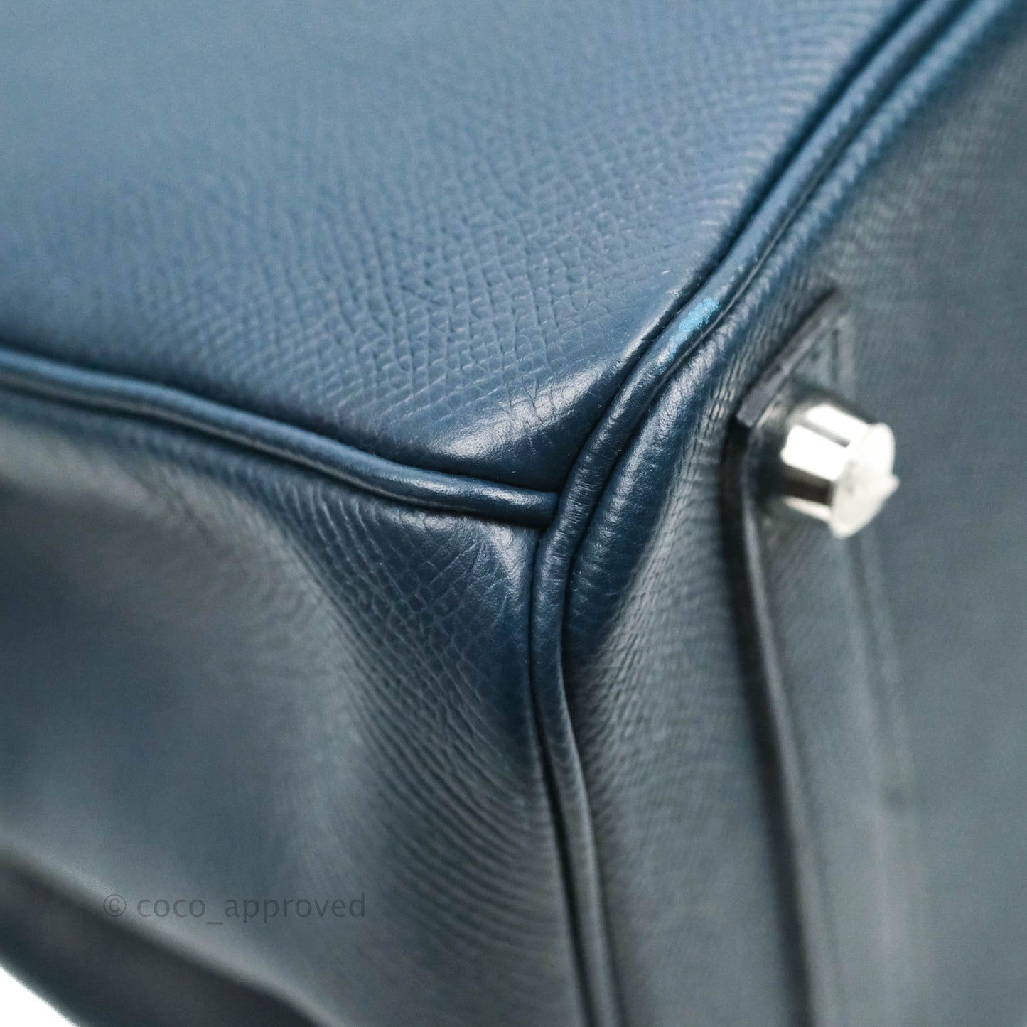 Hermès Birkin 30 Navy Epsom Silver Hardware
