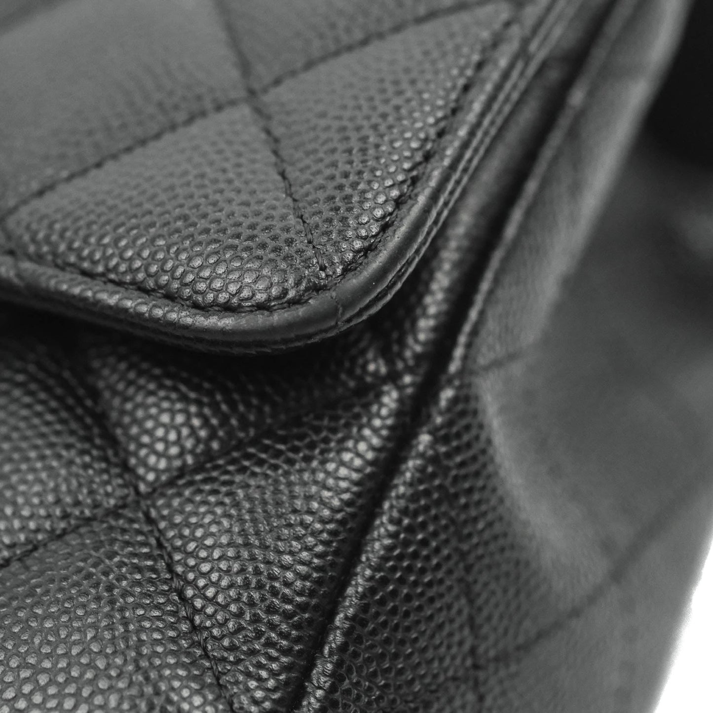 Chanel Classic Mini Rectangular Flap Black Caviar Silver Hardware