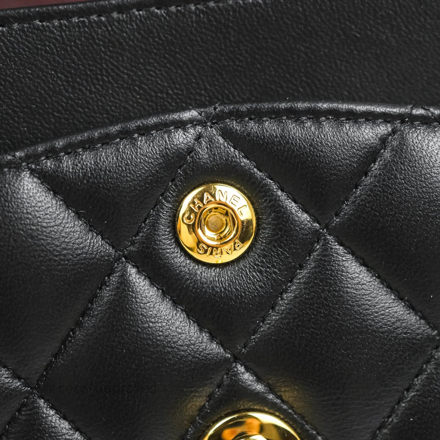 Chanel Small Classic Quilted Flap Black Lambskin Gold Hardware