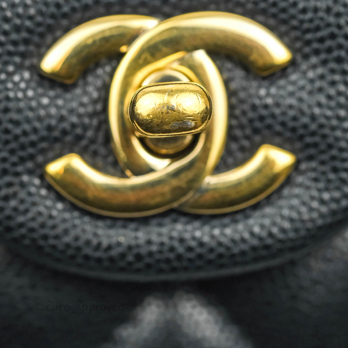 Chanel Small Classic Quilted Flap Very Dark Navy Caviar Gold Hardware