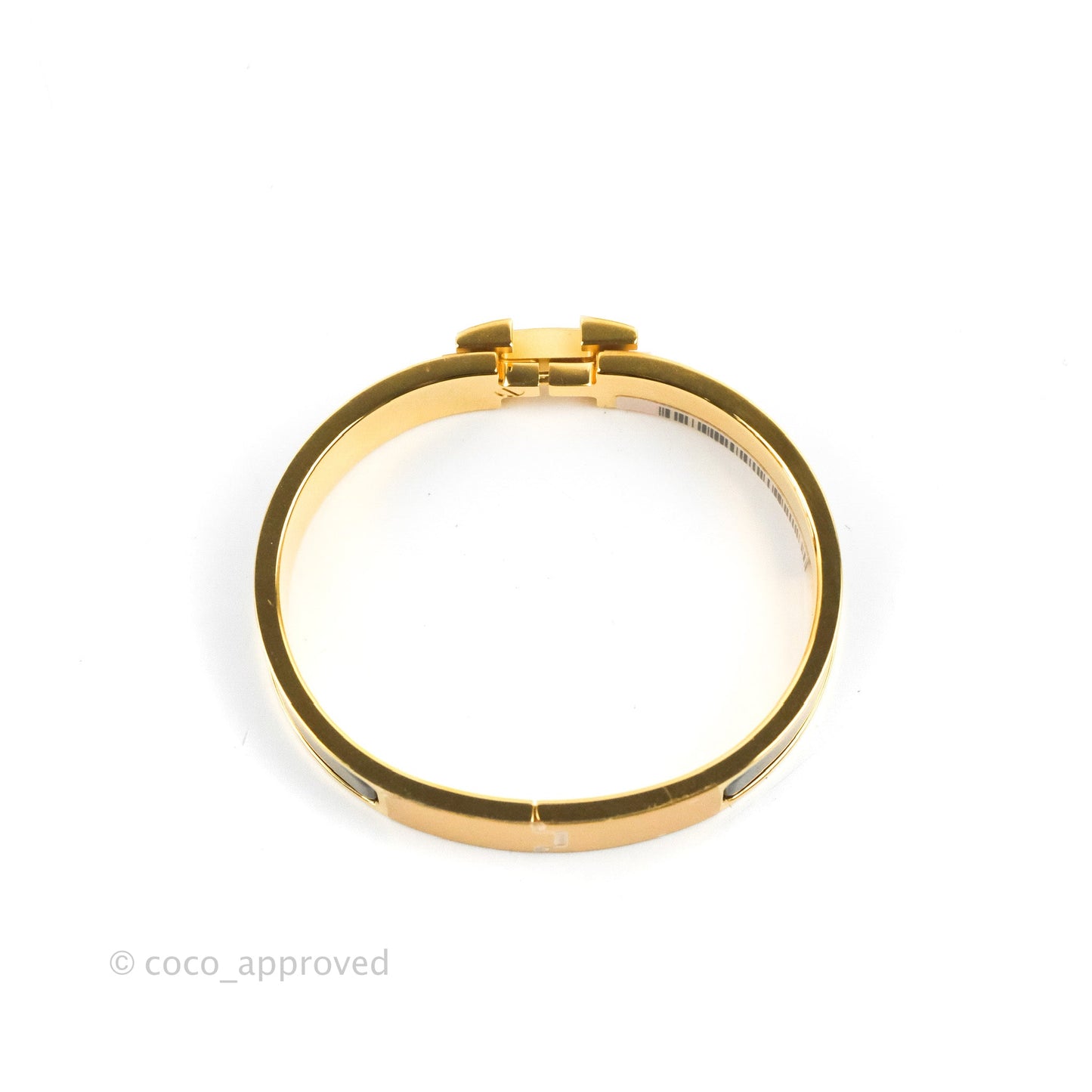Hermès Clic H Bracelet Black Gold PM