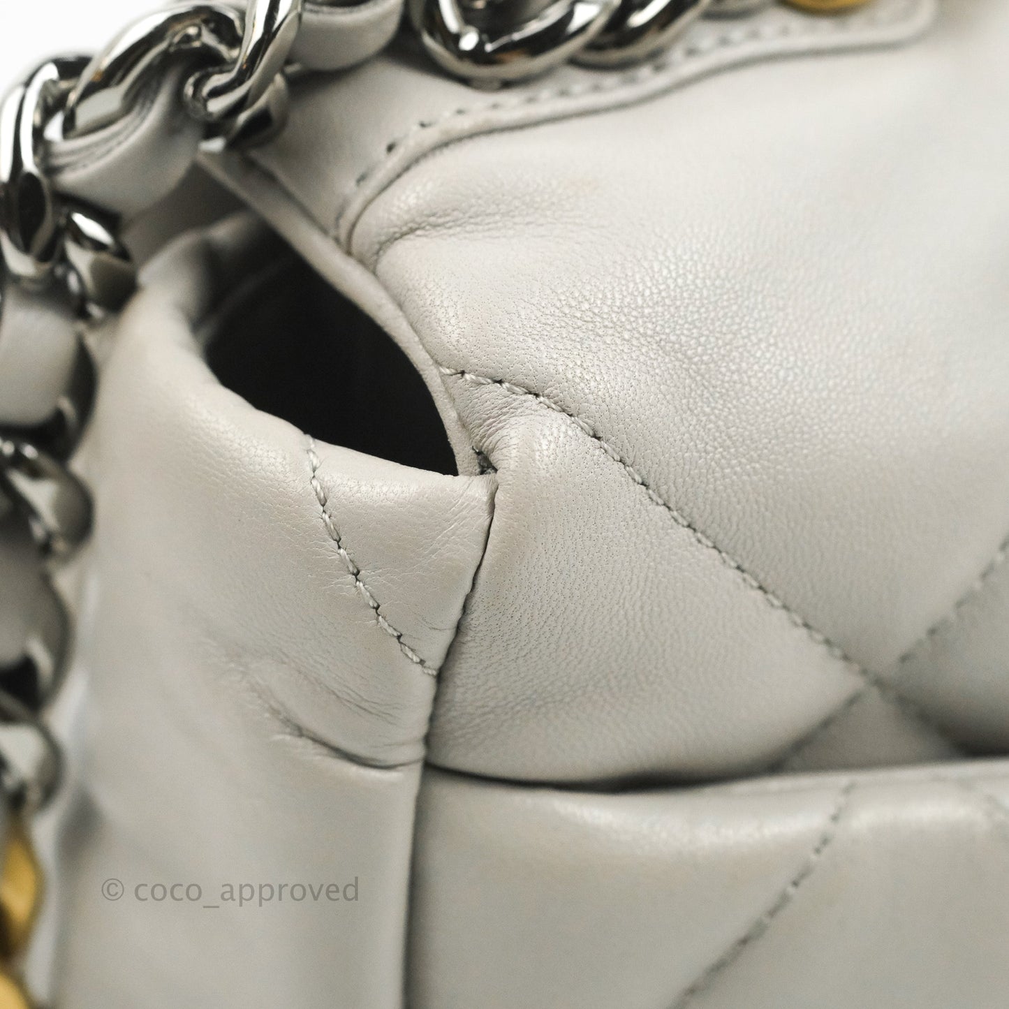 Chanel 19 Medium Grey Mixed Hardware