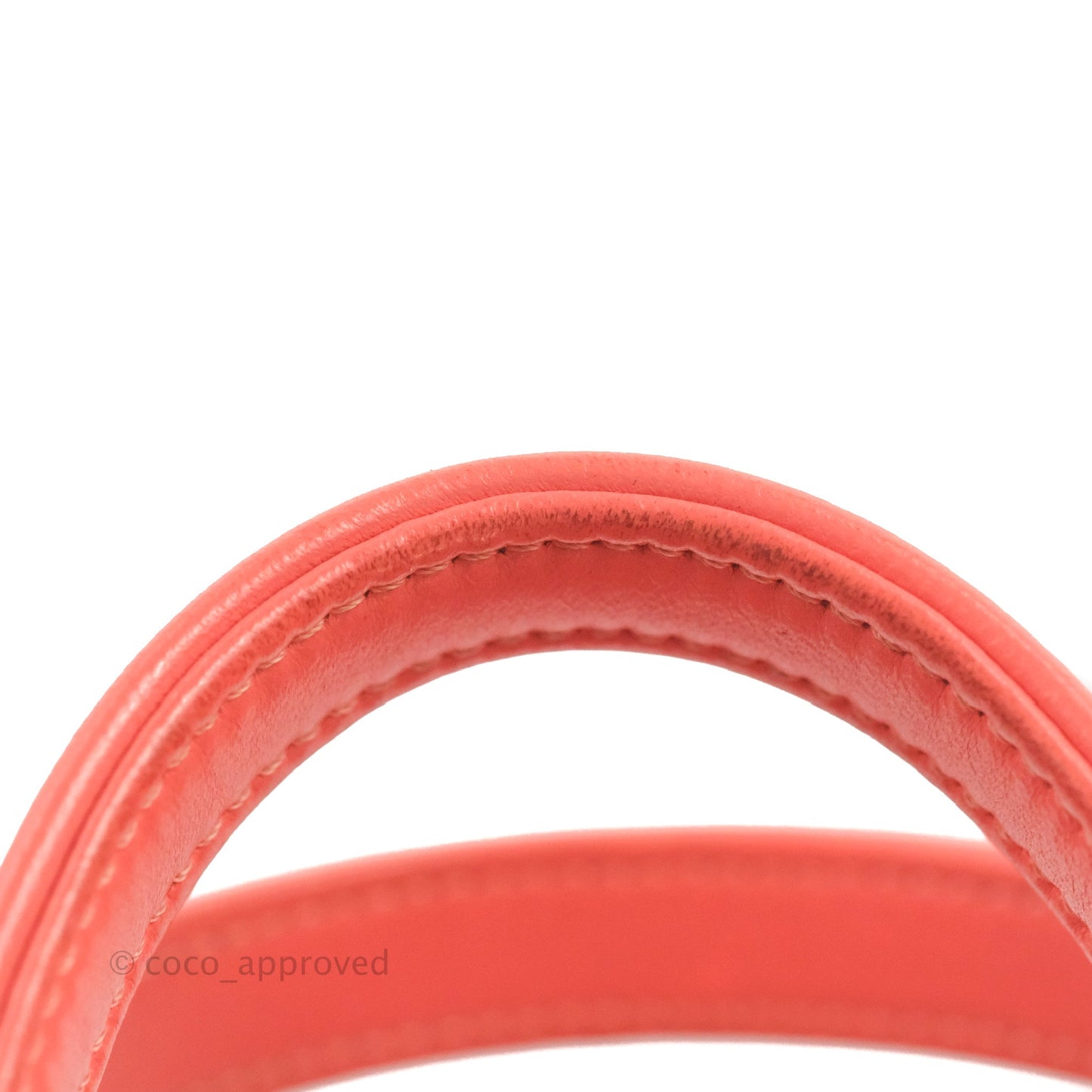 Chanel Trendy CC Vanity Case Coral Pink Lambskin Gold Hardware