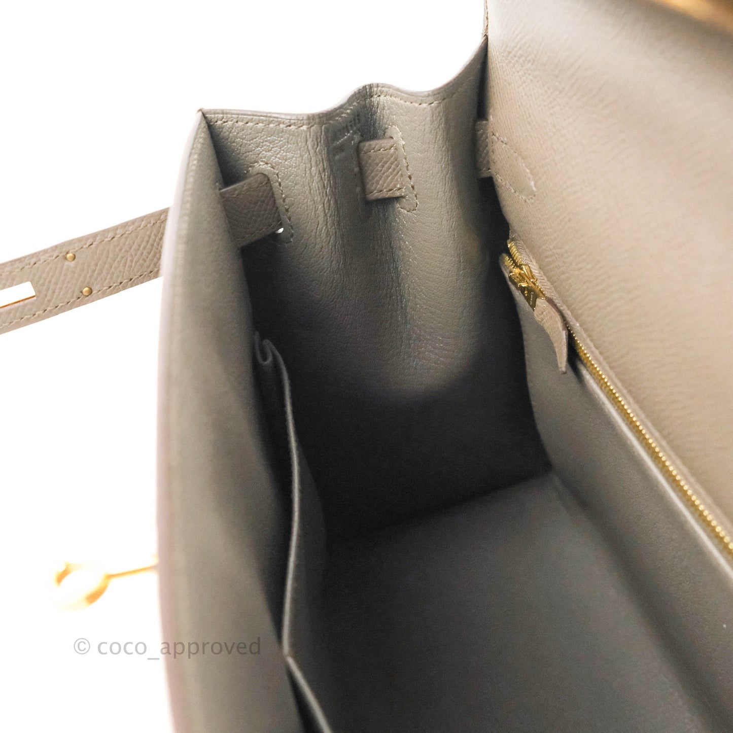 Hermès Kelly 28 8F Etain Gold Hardware