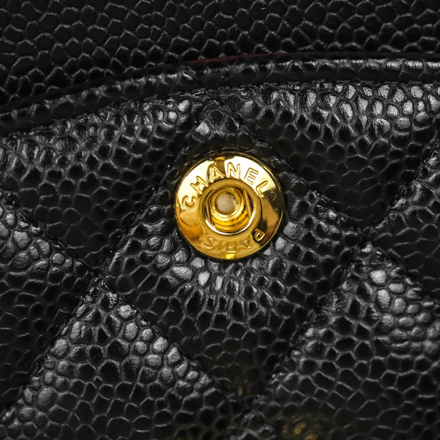 Chanel Classic Small S/M Flap Black Caviar Gold Hardware