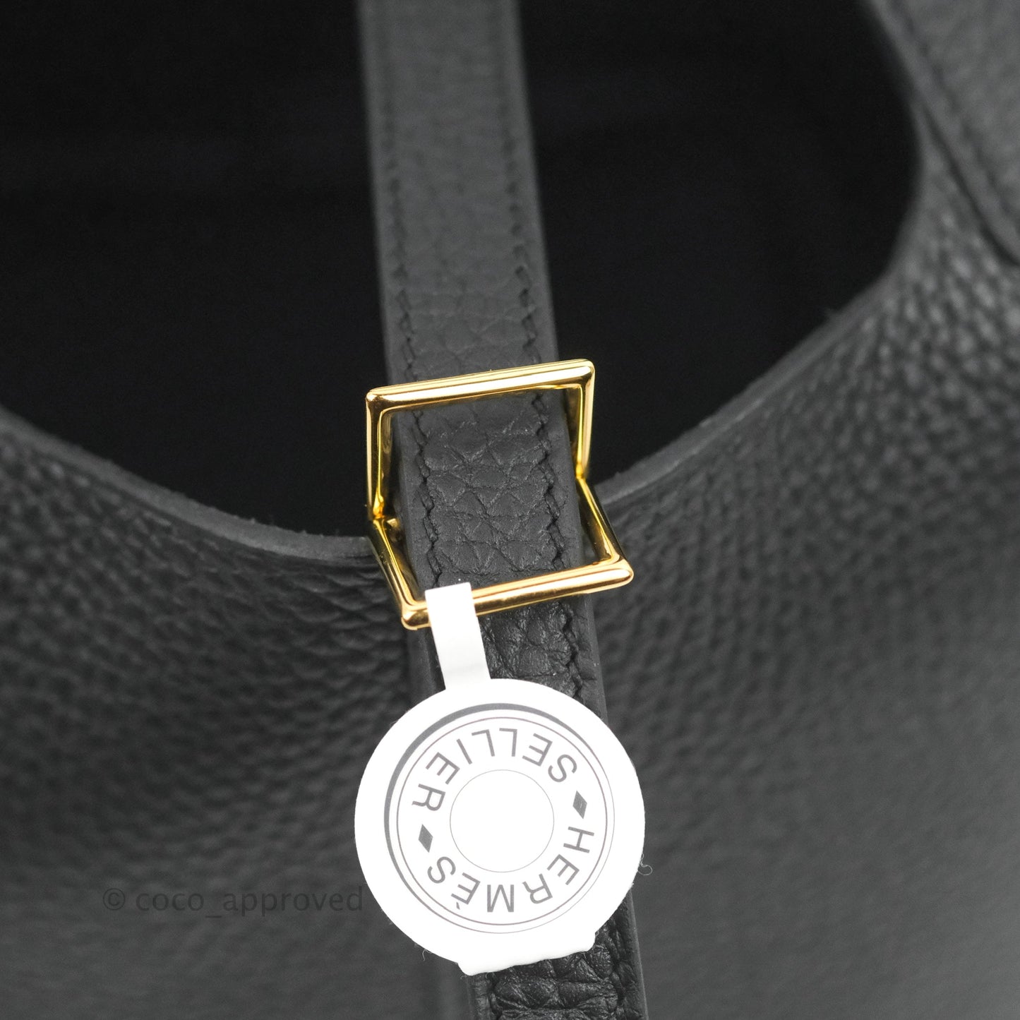 Hermès Picotin Lock 18 Black Clemence Gold Hardware