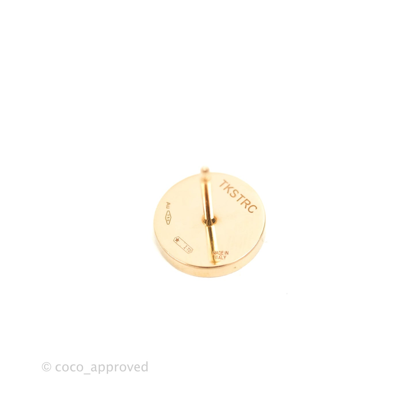 Bvlgaril Bulgari-Bulgari 18K Rose Gold Diamonds Round Earrings