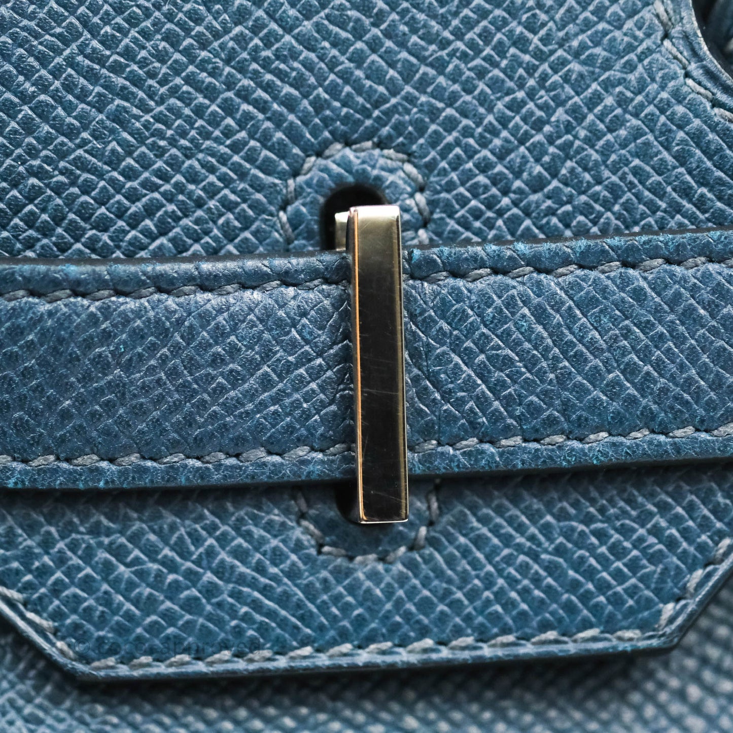 Hermès Birkin 30 Navy Epsom Silver Hardware