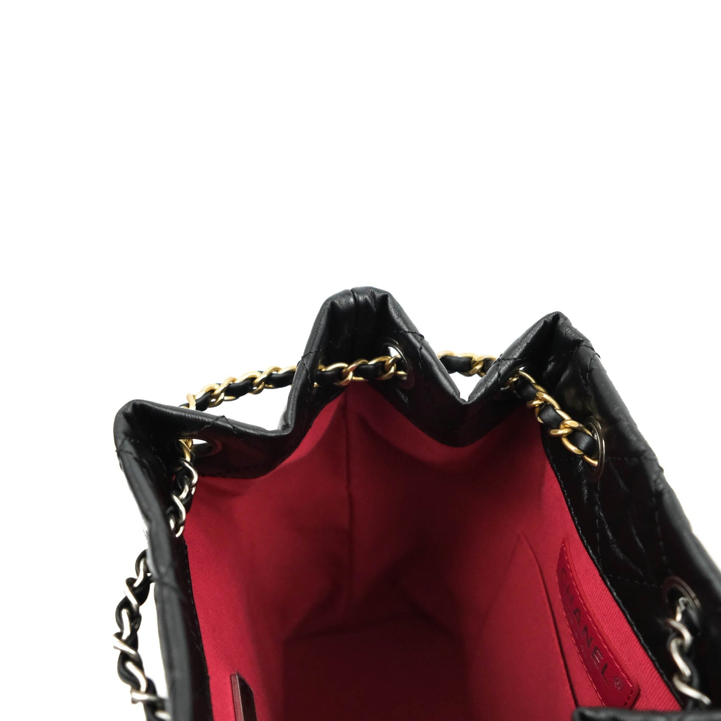 Chanel Small Gabrielle Backpack Black Aged Calfskin