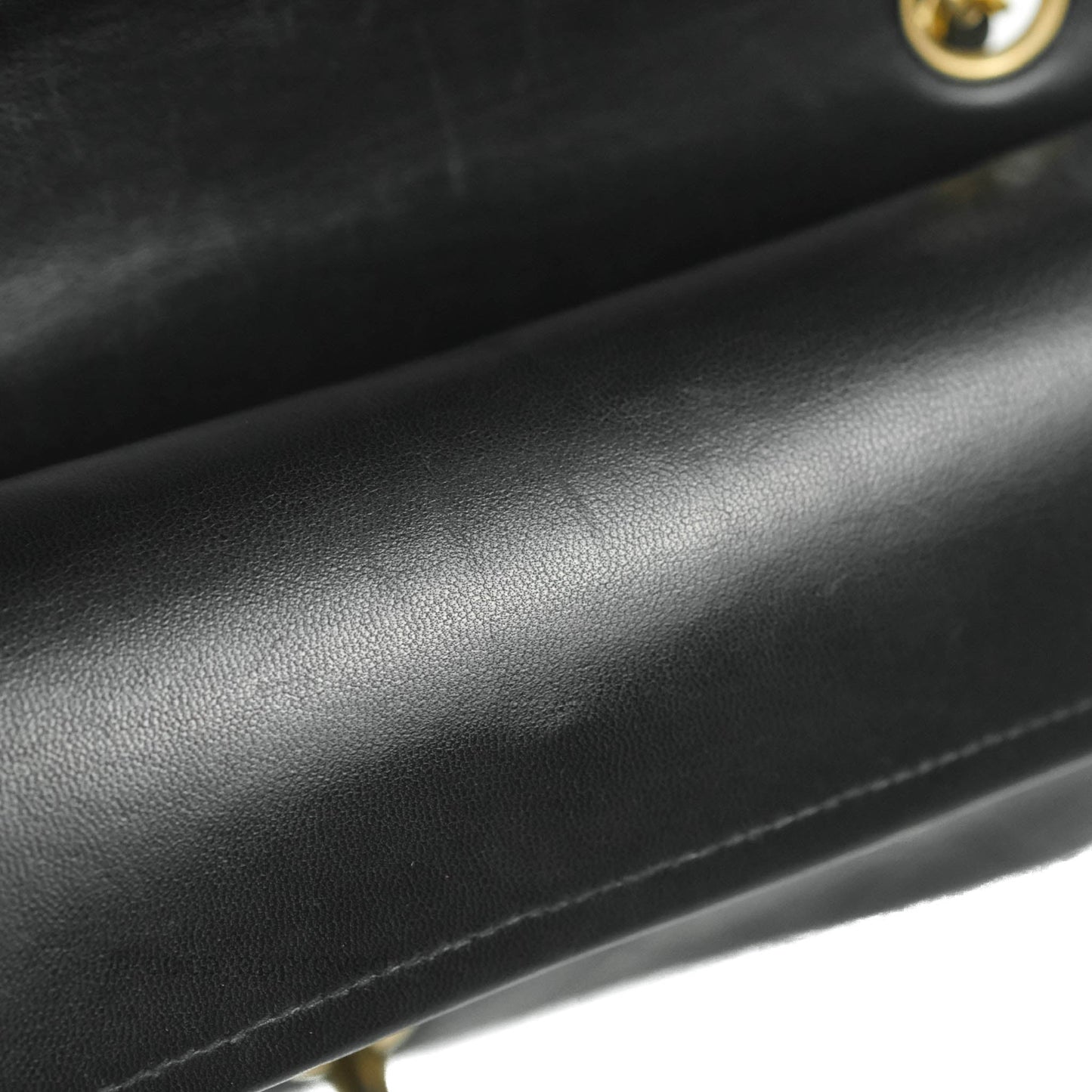 Chanel Vintage Classic Small S/M Flap Black Lambskin 24K Gold Hardware
