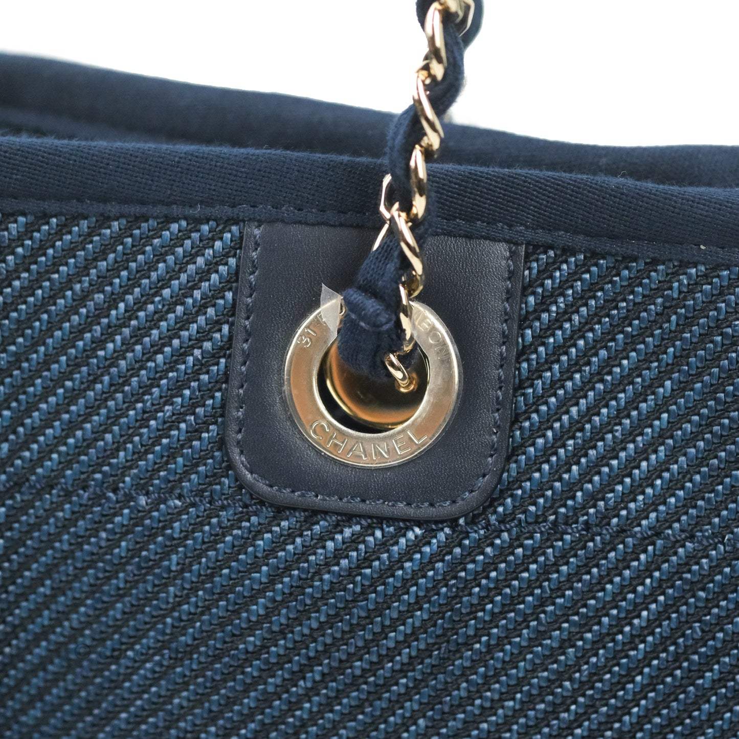 Chanel Canvas Deauville Medium Navy