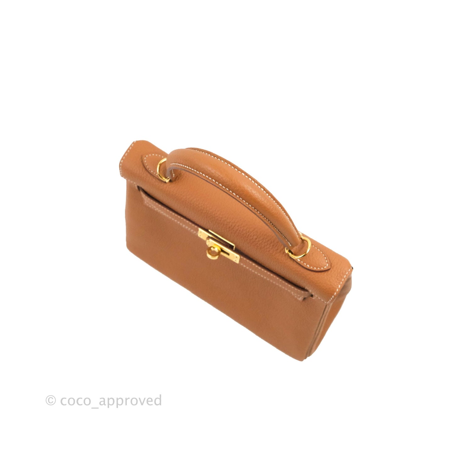 Hermès Retourne Kelly 25 Gold Togo Gold Hardware