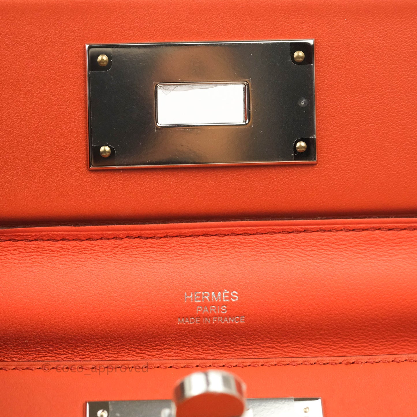 Hermès 24/24 21 Mini Terre Battue Palladium Hardware