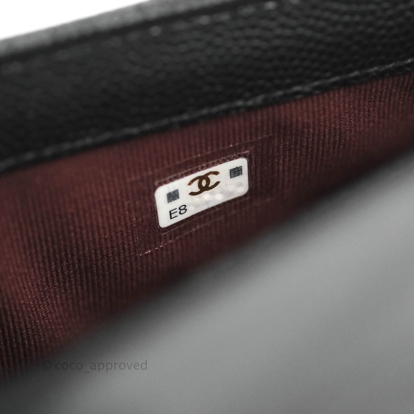 Chanel Classic Flap Phone Holder With Chain Black Caviar Gold Hardware 22A