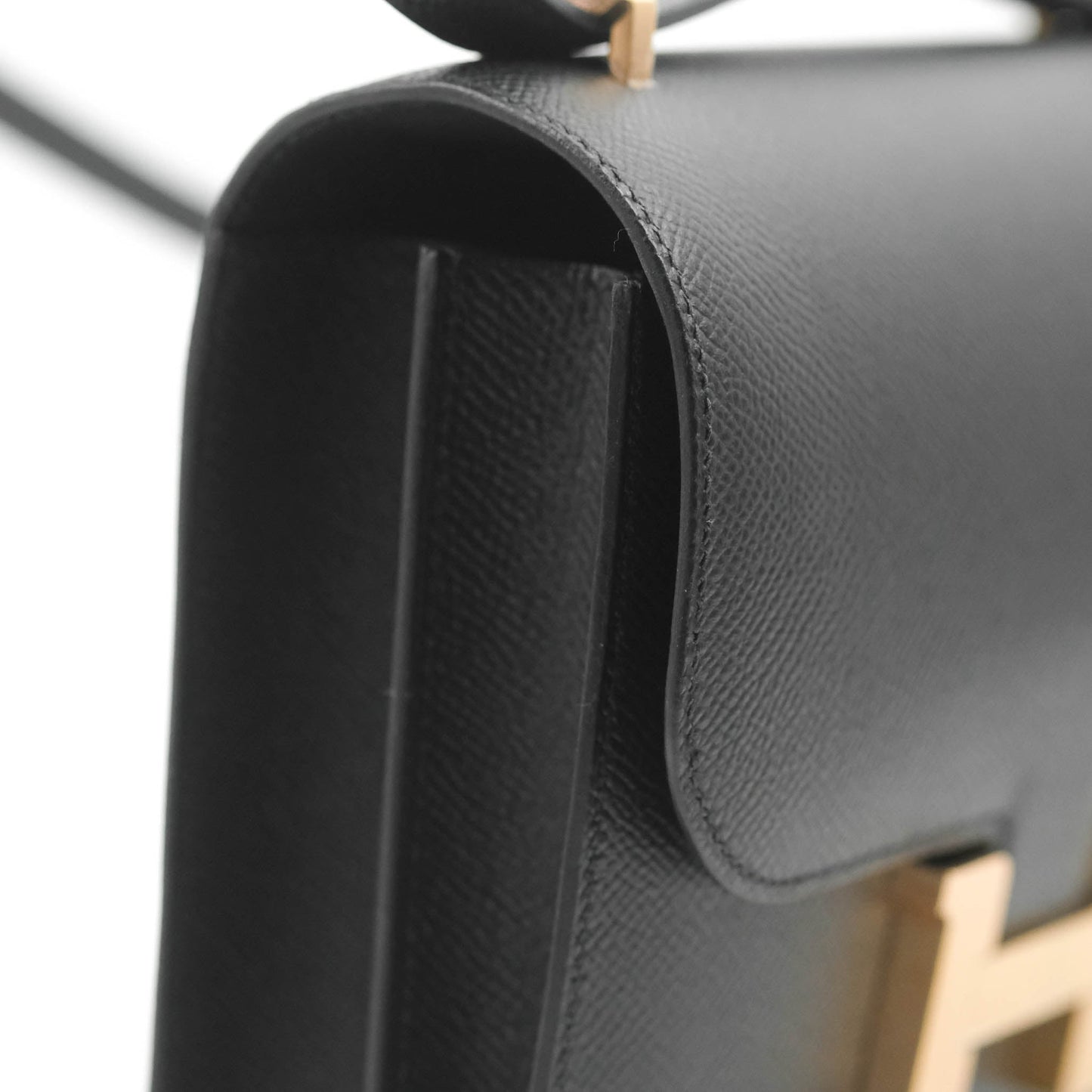 Hermès Constance Mini 18cm Black Epsom Rose Gold Hardware