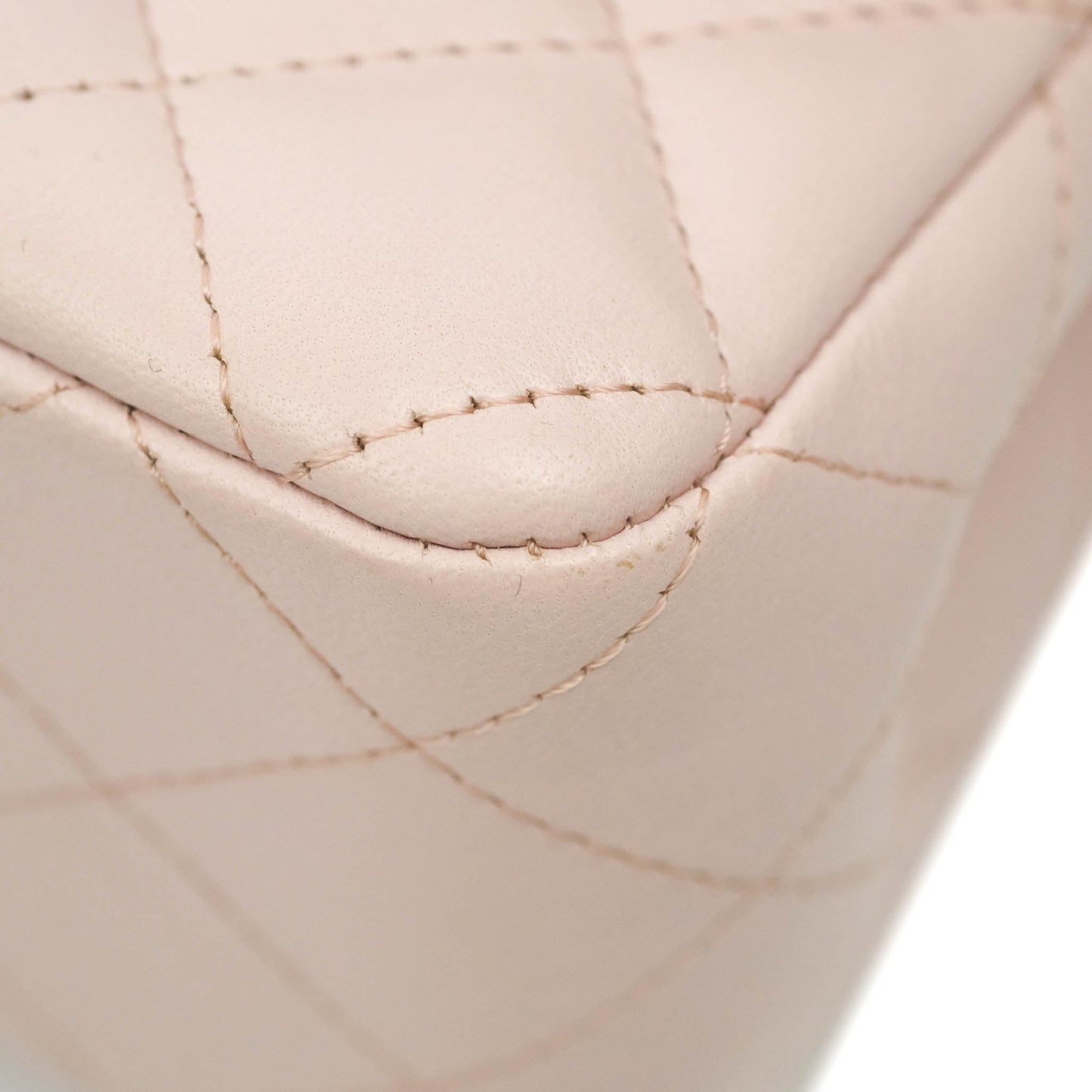 Chanel Quilted Mini Rectangular Flap Light Pink Lambskin Silver Hardware
