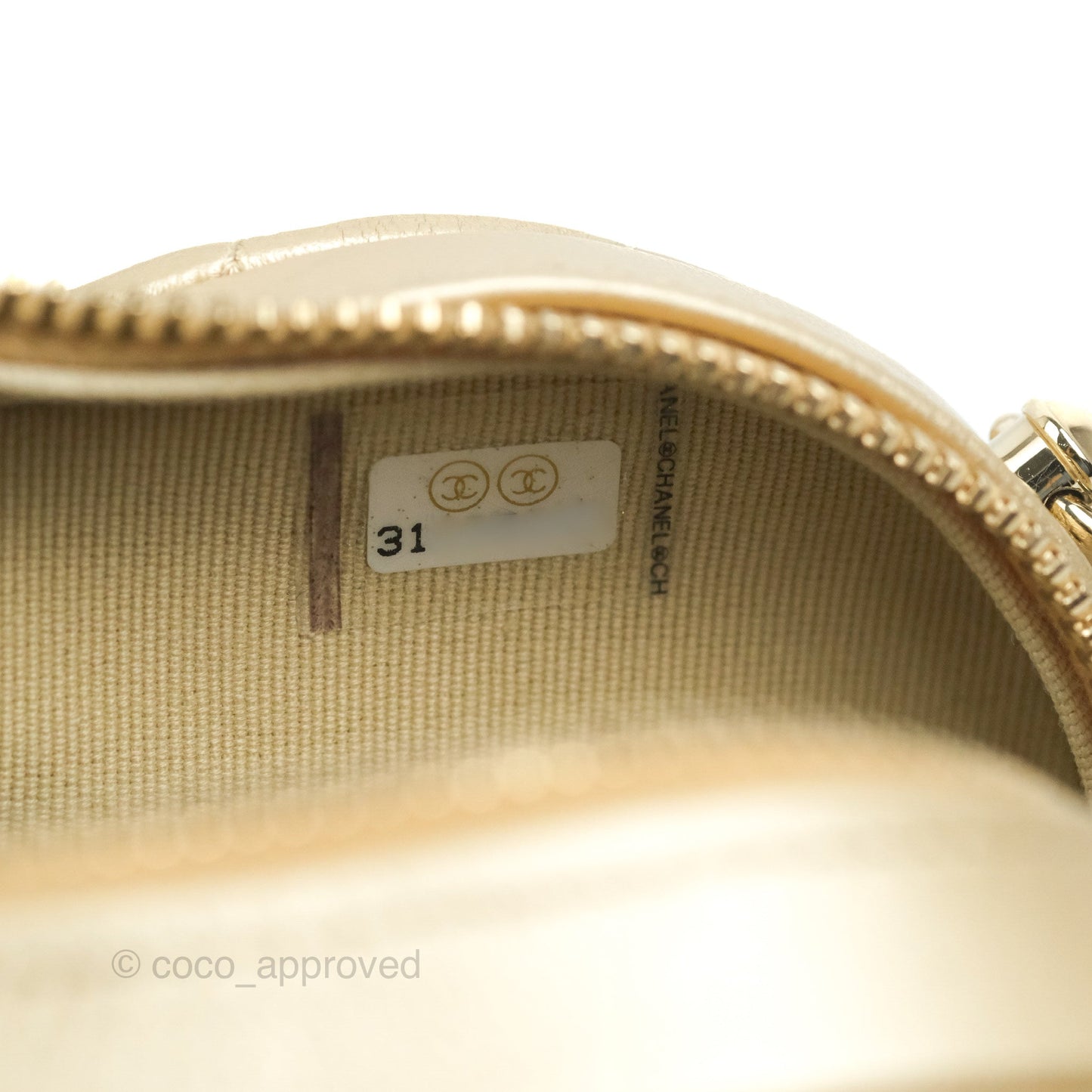 Chanel Small Heart Bag Gold Lambskin Gold Hardware 22S