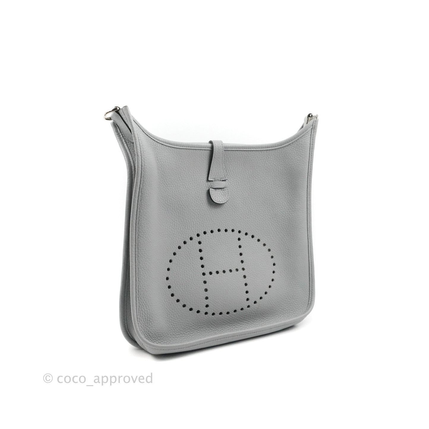 Hermes Evelyne III 29 Bleu Pale Clemence Palladium Hardware