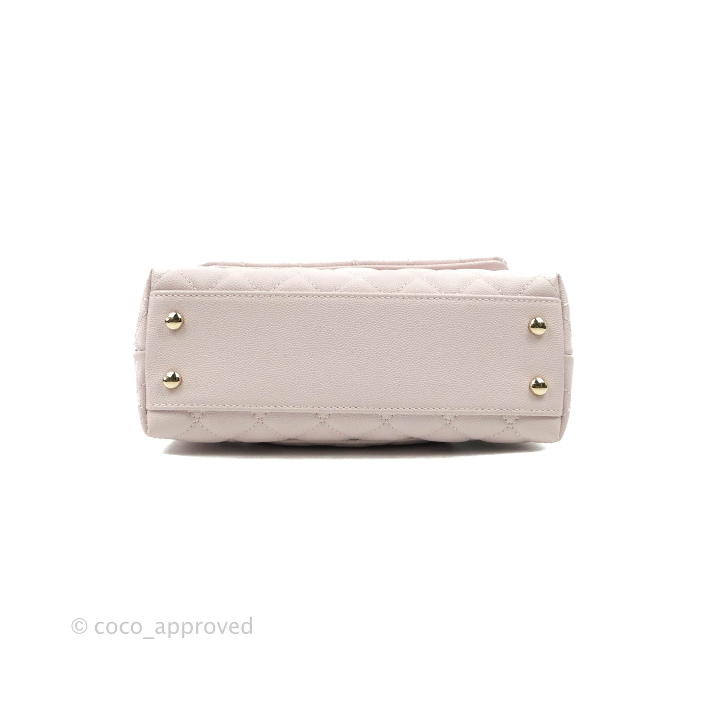 Chanel Small Coco Handle Light Lilac Pink Caviar Gold Hardware