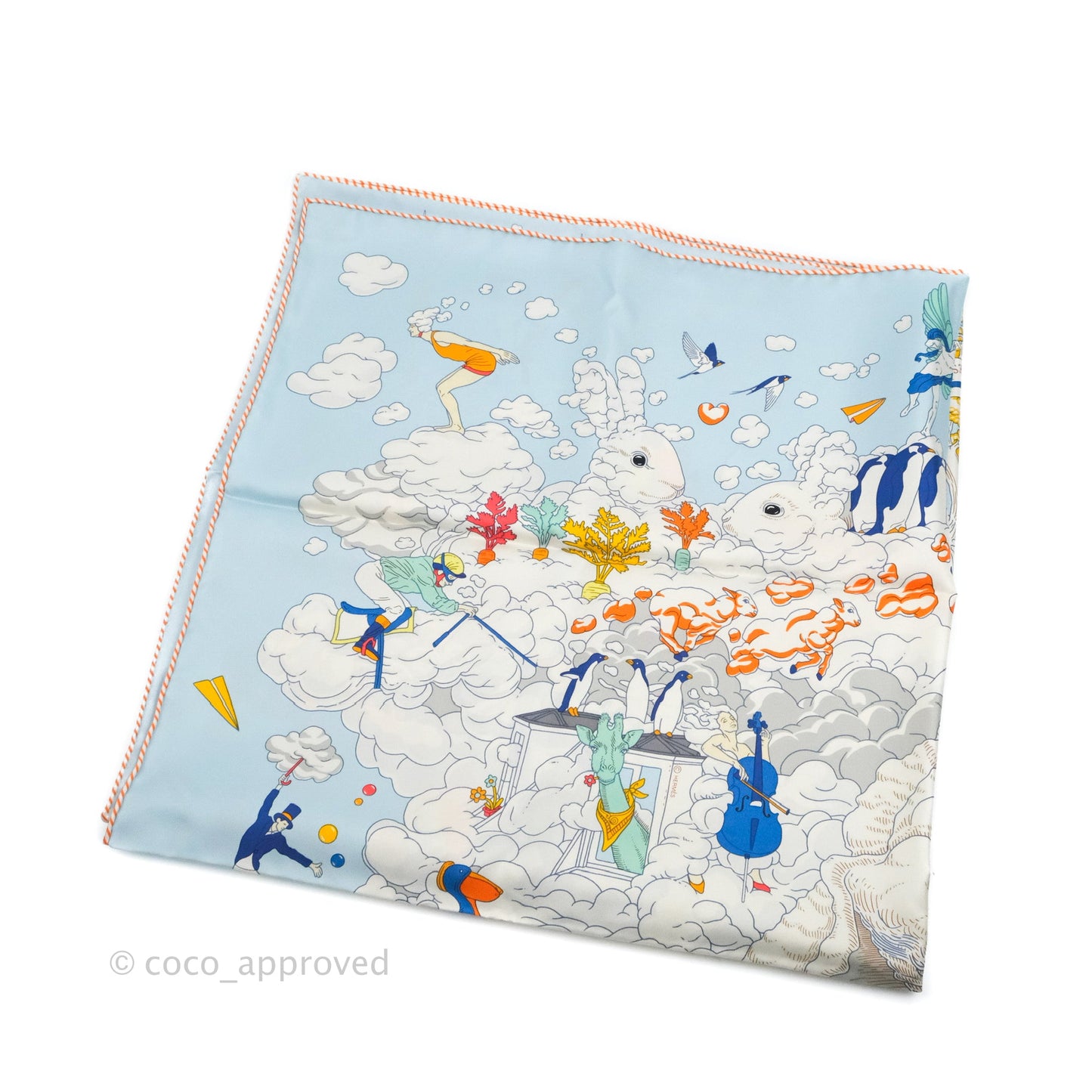 Hermès Sur Mon Nuage Scarf 90