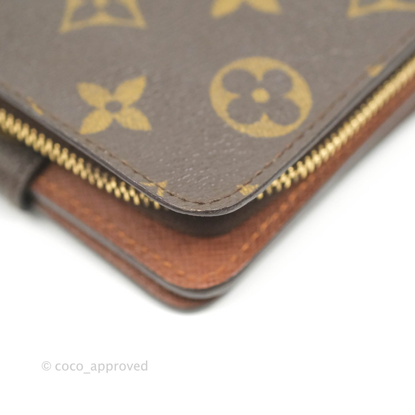Louis Vuitton Vintage Monogram Canvas Wallet Brown
