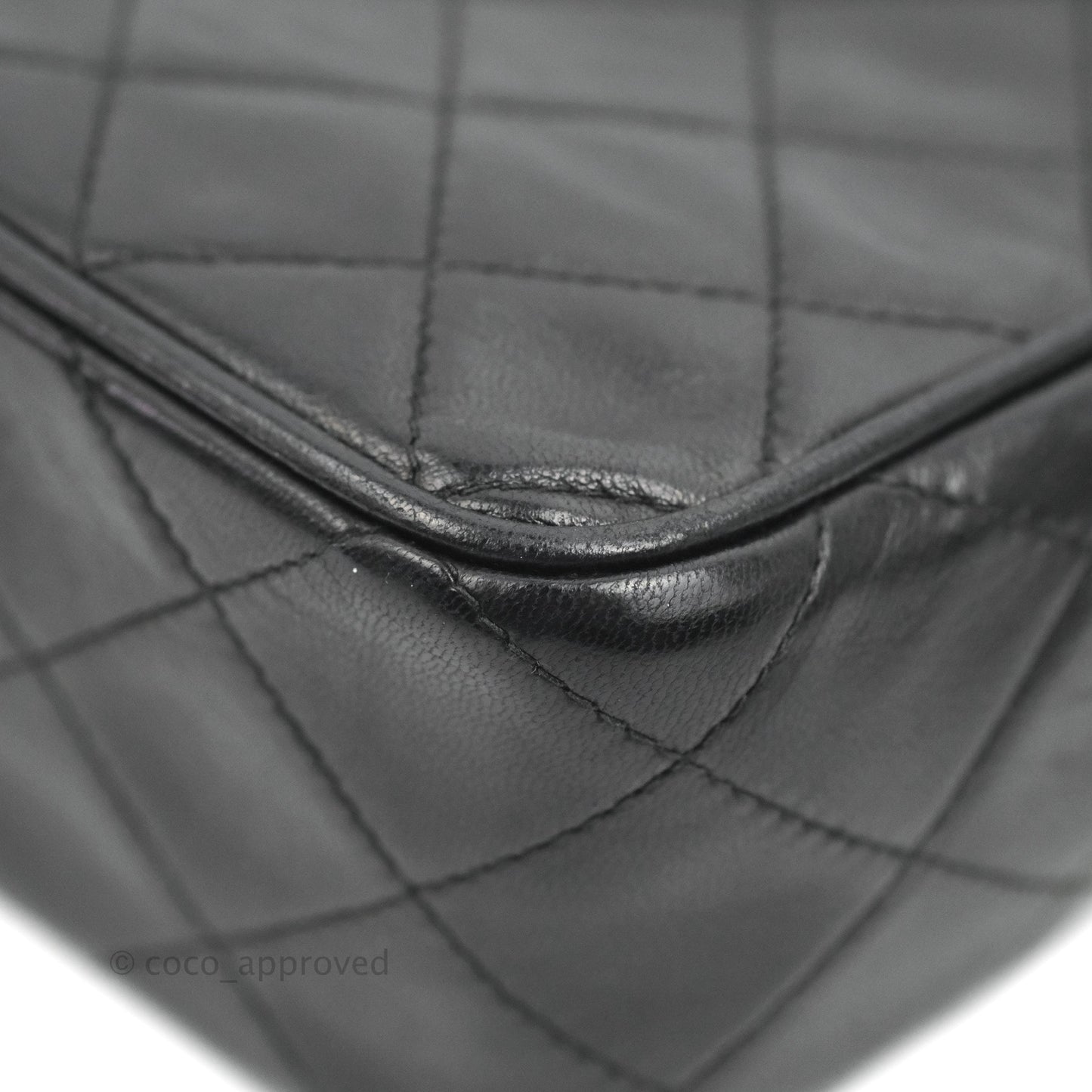 Chanel Vintage Small Camera Bag Black Lambskin Gold Hardware