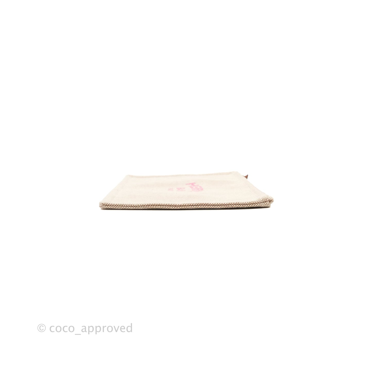 Hermès Small Bain New Yachting Pouch Cotton Pink