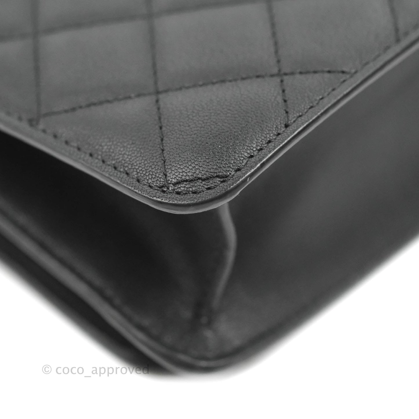 Chanel Quilted Mini Urban Companion Flap Black Calfskin Silver Hardware