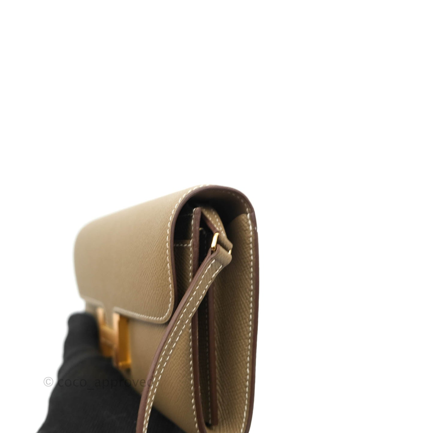 Hermès Constance Long To Go Wallet Epsom Gold Hardware