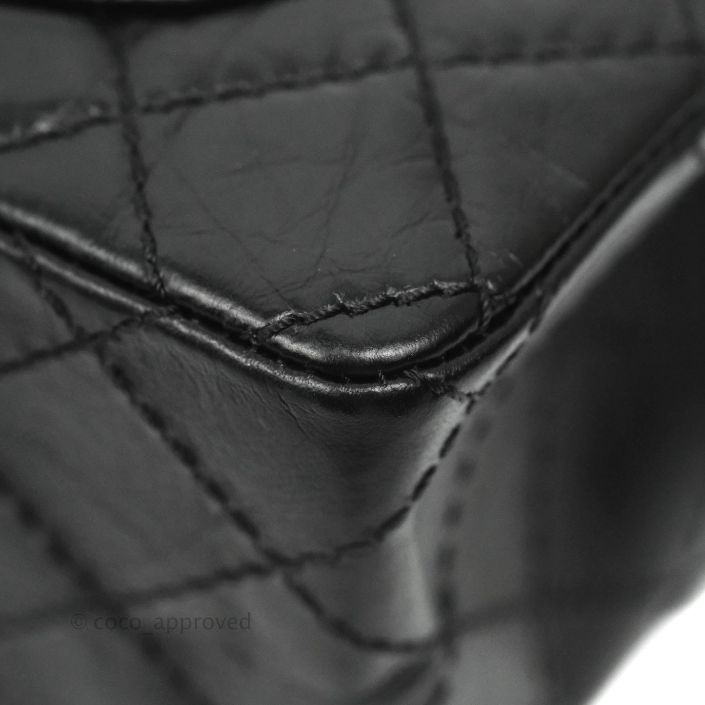Chanel Mini Reissue 224 So Black Aged Calfskin Black Hardware