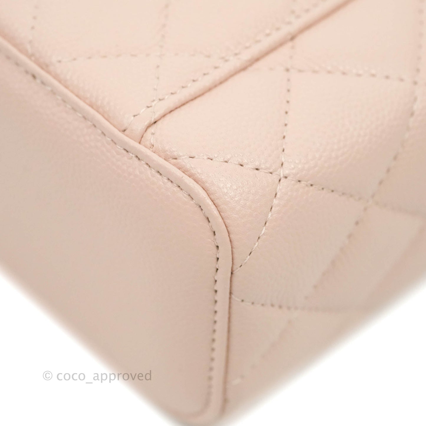 Chanel Mini Vanity With Chain Rose Clair Pink Caviar Gold Hardware