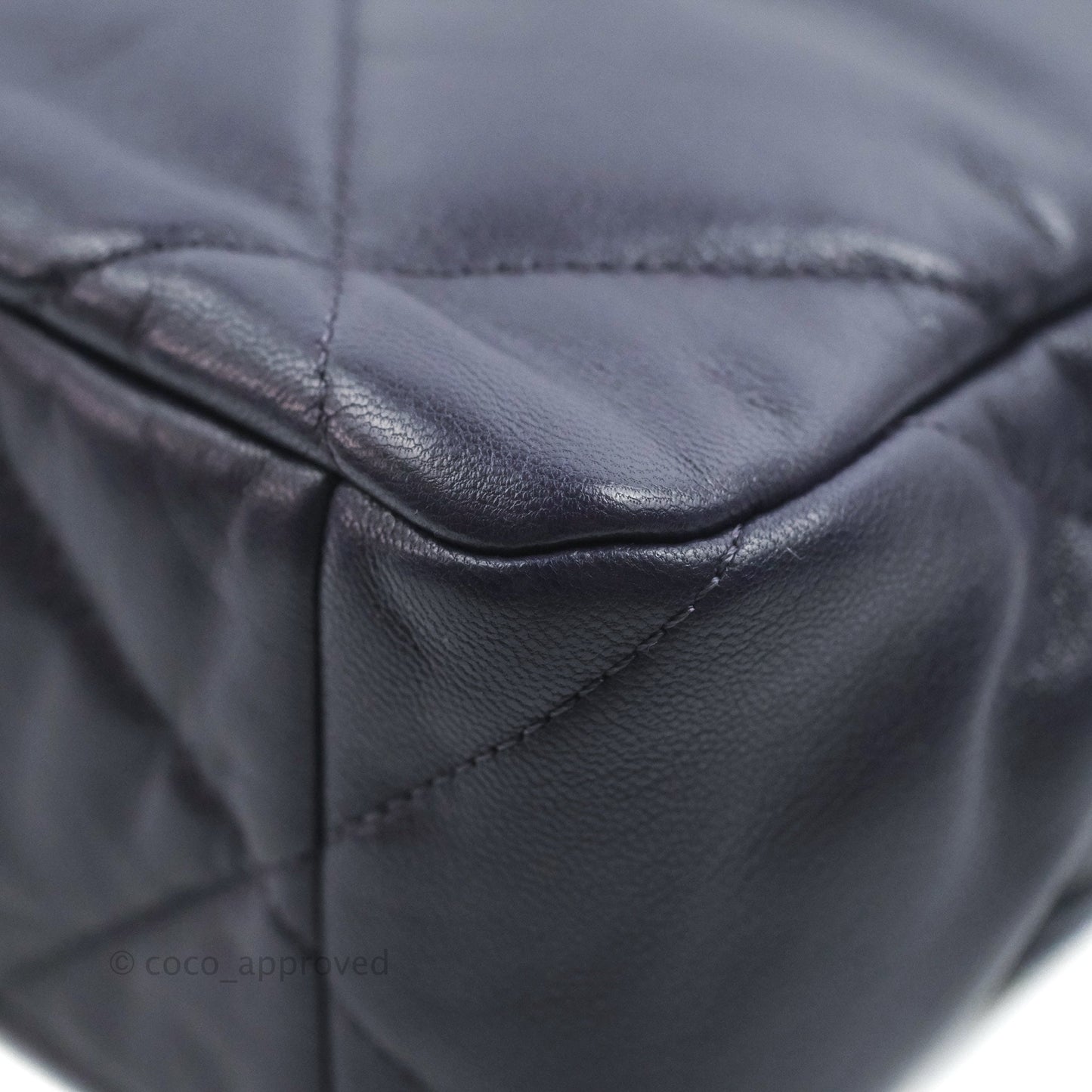 Chanel 19 Medium Dark Purple Mixed Hardware
