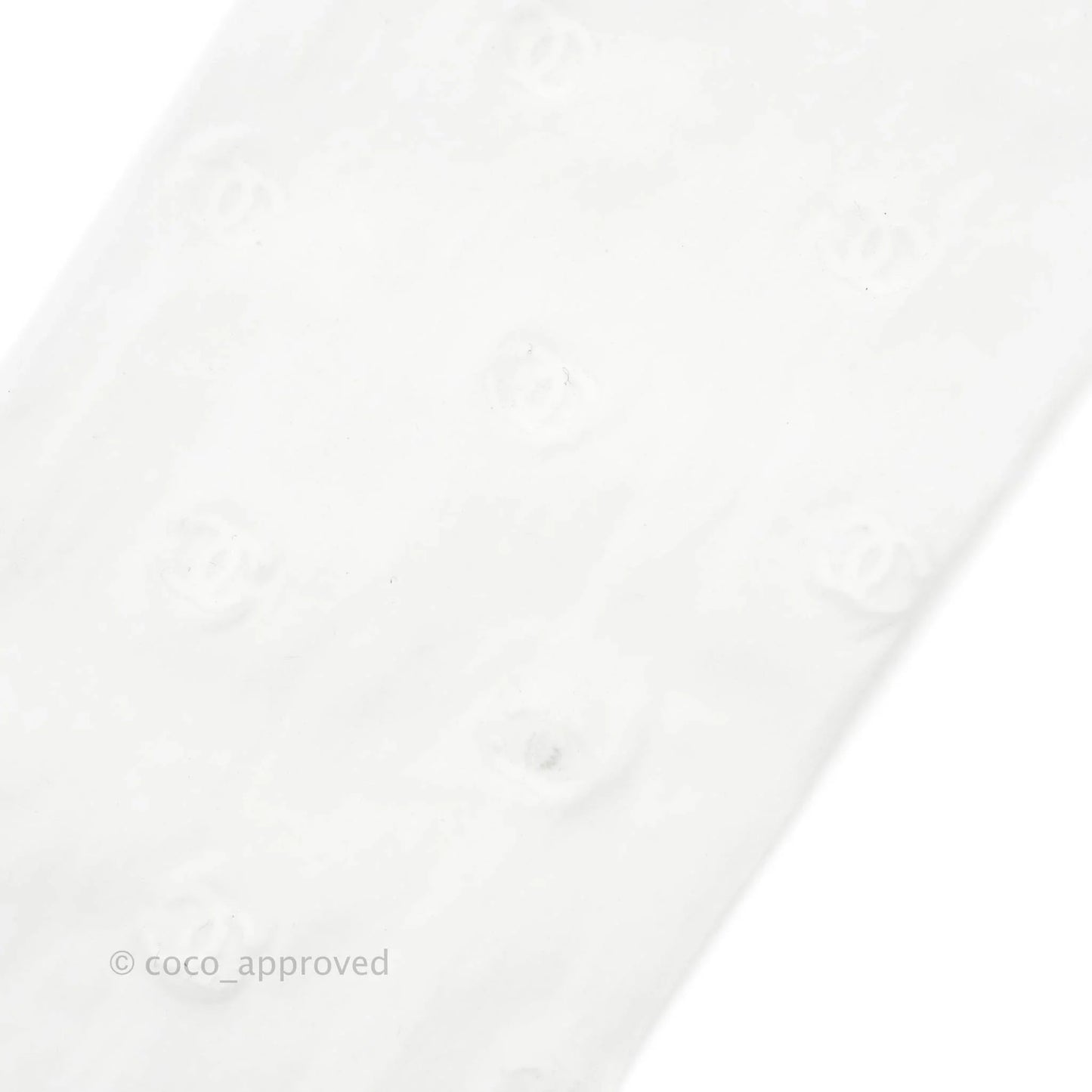 Chanel White Tights with CC Logo Size S