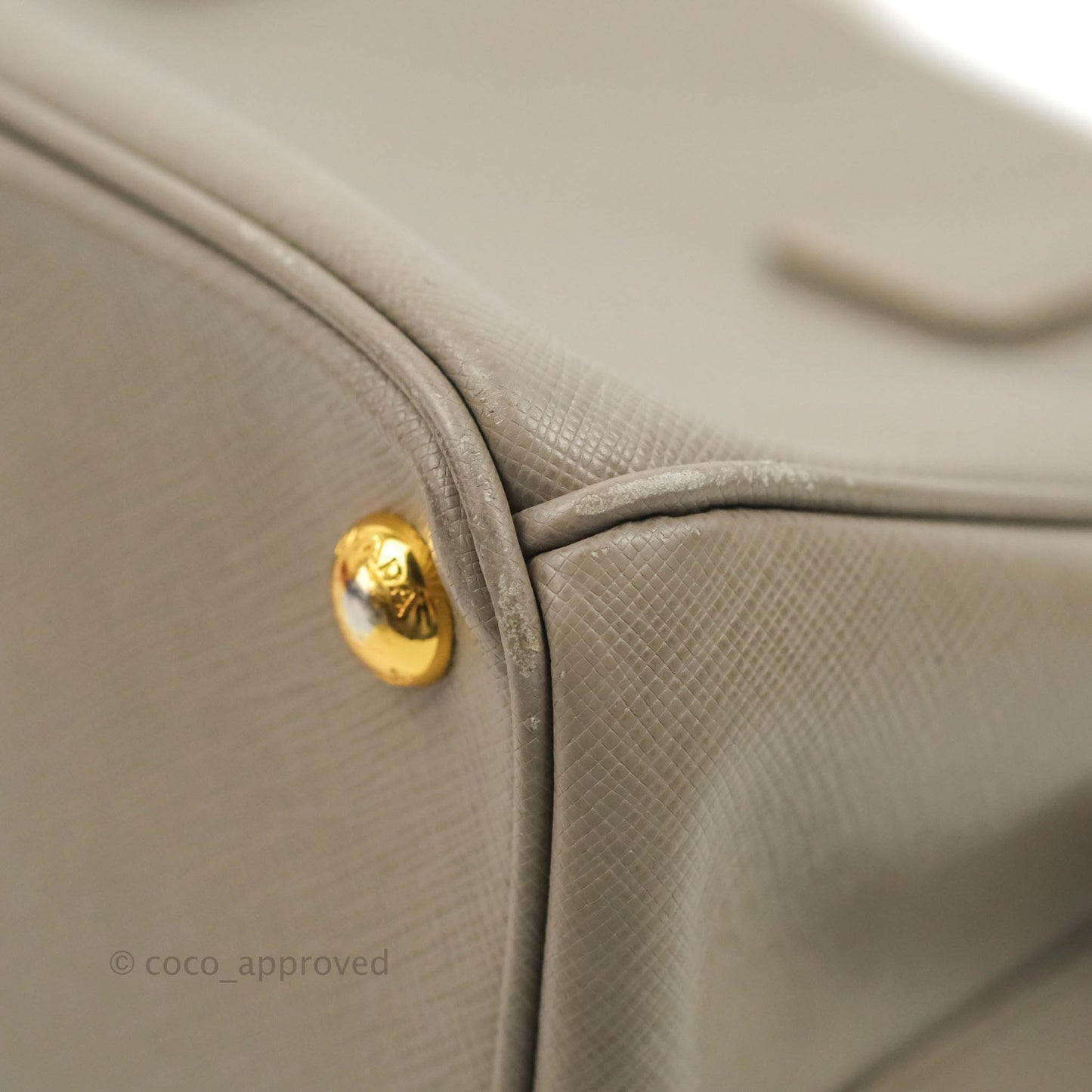 Prada Small Saffiano Lux Galleria Bag Argilla