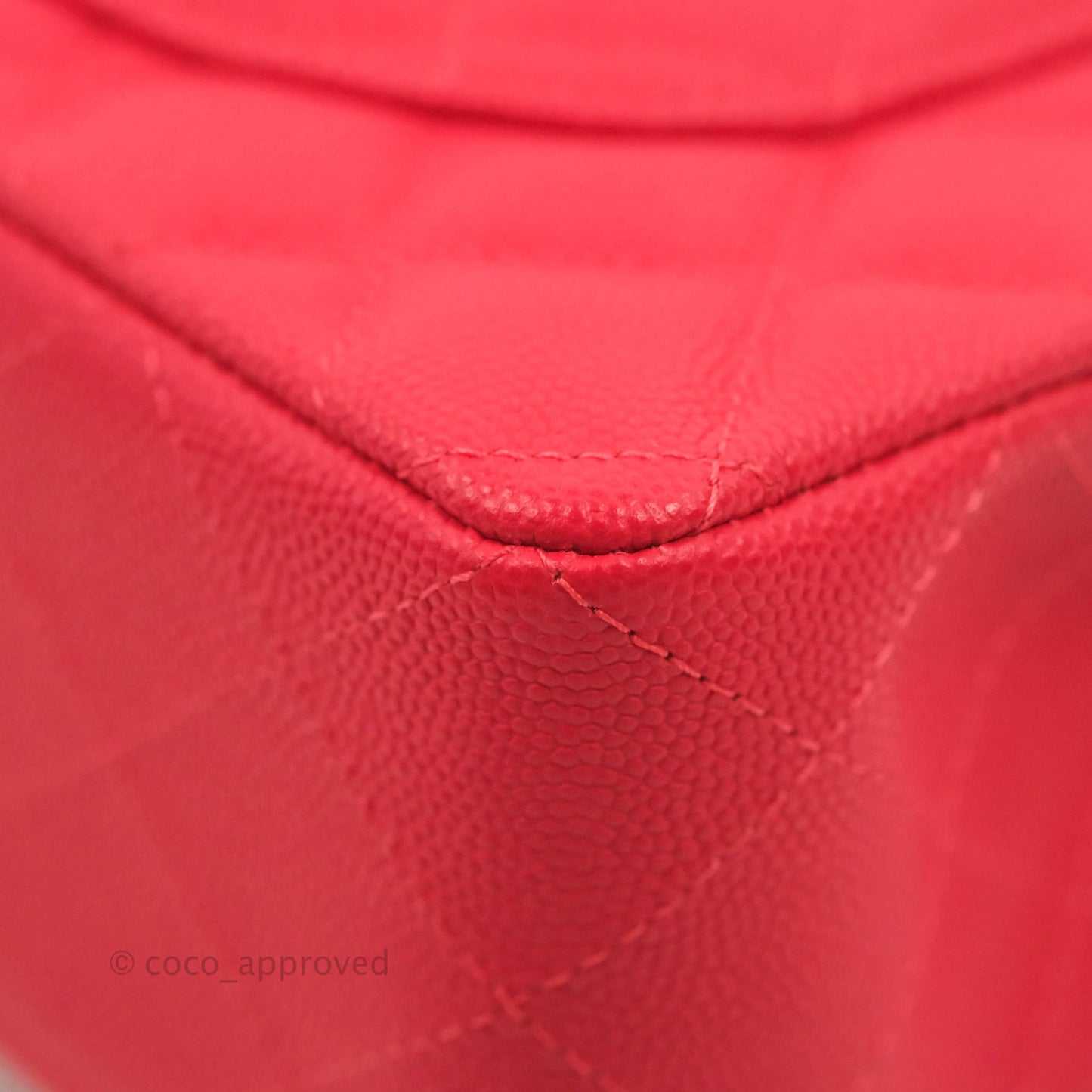 Chanel Small Classic Quilted Flap Red Caviar Gold Hardware