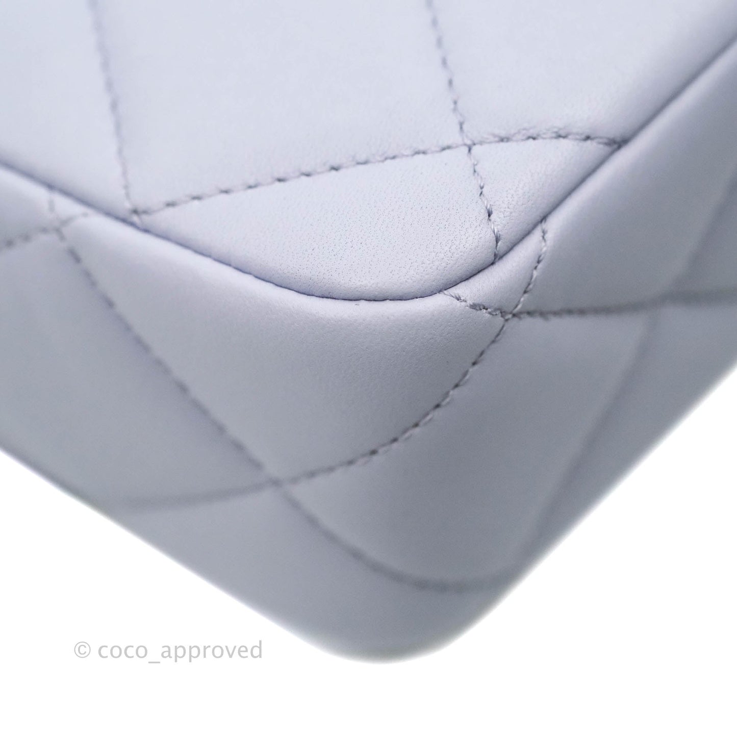 Chanel Quilted My Perfect Mini With Pearl Lilac Lambskin Silver Hardware