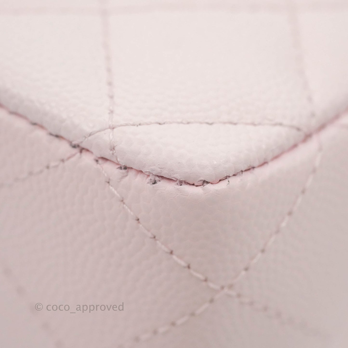 Chanel Classic M/L Medium Flap Quilted Pink Caviar Gold Hardware 22P