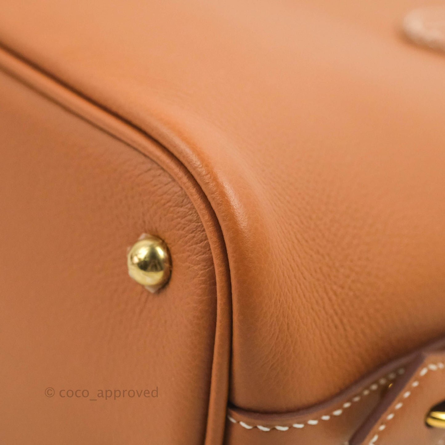 Hermès Bolide 1923 25 Gold Evercolor Gold Hardware